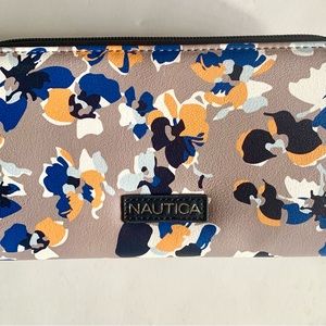 Large Nautica blue leather wallet